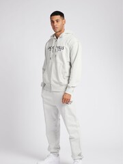 Jack Wills Grey Graphic Pinebrook Zip Through 100% Cotton Hoodie - Image 4 of 6