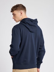Синий - Jack Wills Graphic Pinebrook Zip Through 100% Cotton Hoodie - Изображение 1 из 6