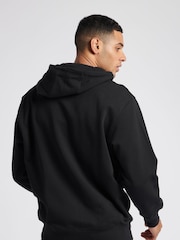 Jack Wills Black Graphic Pinebrook Zip Through 100% Cotton Hoodie - Image 1 of 6