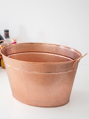 BarCraft Copper Finish Hammered Champagne Pail - Image 2 of 2