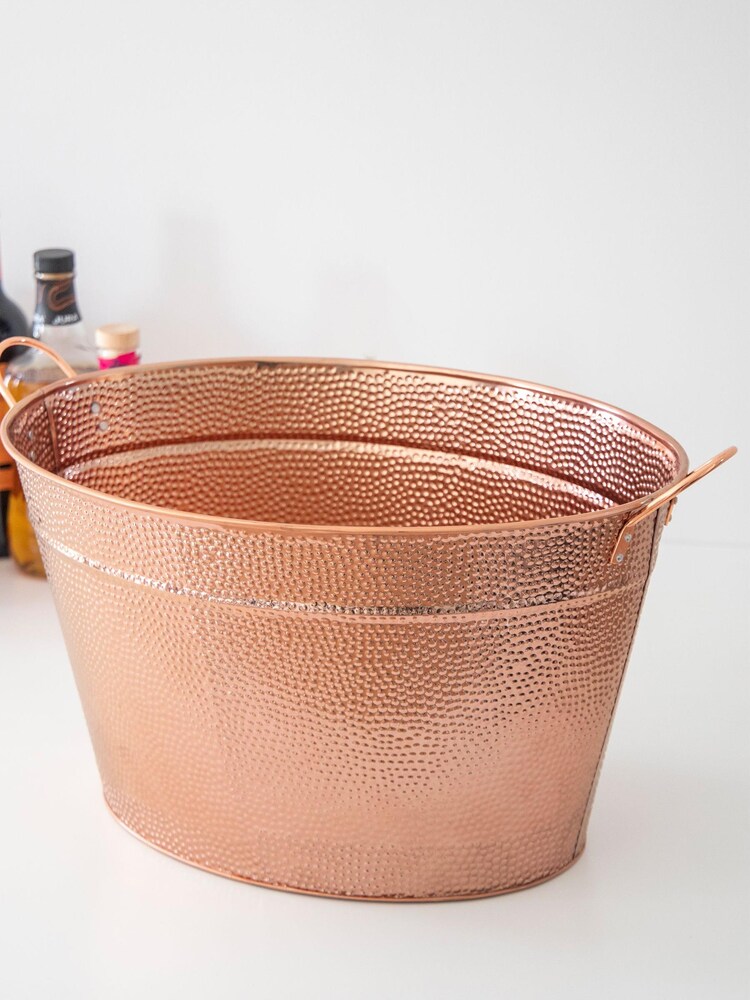 BarCraft Copper Finish Hammered Champagne Pail - Image 2 of 2
