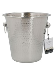 BarCraft Silver Hammered Steel Wine & Champagne Pail - Image 2 of 2