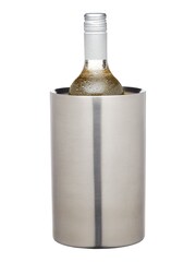 BarCraft Silver Stainless Steel Double Walled Wine Cooler - Image 1 of 3