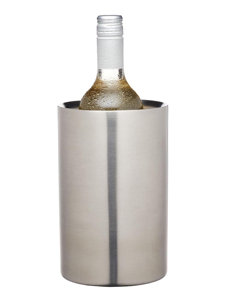 BarCraft Silver Stainless Steel Double Walled Wine Cooler - Image 1 of 3