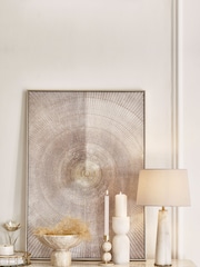 Gold Textured Abstract Framed Canvas Wall Art - Image 4 of 6