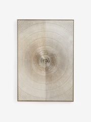 Gold Textured Abstract Framed Canvas Wall Art - Image 5 of 6