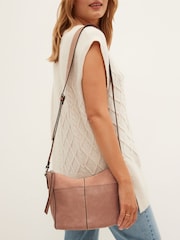 Mink/Pink Casual Messenger Cross-Body Bag - Image 1 of 6