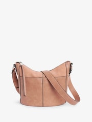 Mink/Pink Casual Messenger Cross-Body Bag - Image 3 of 6