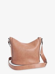 Mink/Pink Casual Messenger Cross-Body Bag - Image 4 of 6