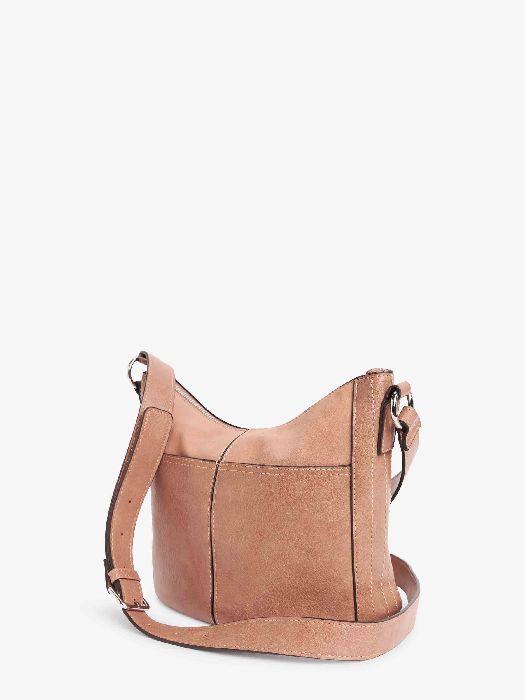 Pink leather messenger bag online