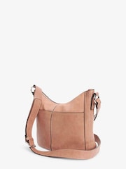 Mink/Pink Casual Messenger Cross-Body Bag - Image 5 of 6