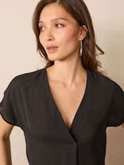 Black Short Sleeve Overhead Top - Image 4 of 6