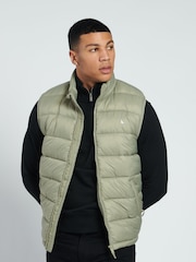 Jack Wills Green Kershaw Quilted Gilet - Image 1 of 5
