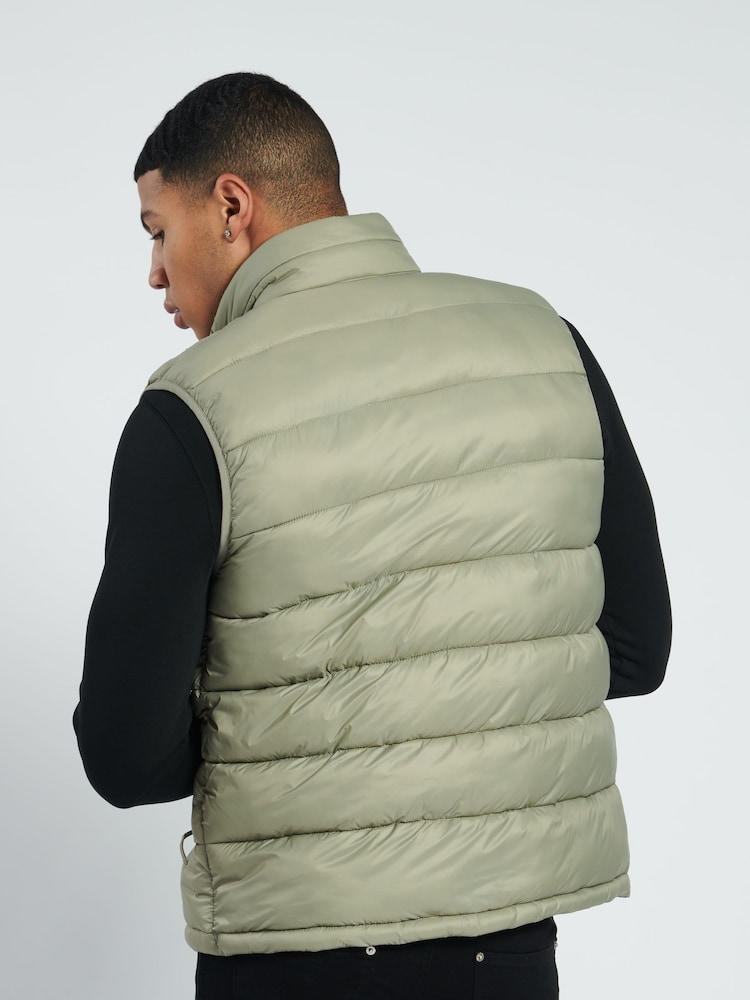Jack Wills Green Kershaw Quilted Gilet - Image 2 of 5