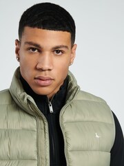 Jack Wills Green Kershaw Quilted Gilet - Image 3 of 5