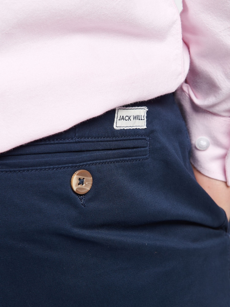 Jack Wills Blue Cotton Twill Chinos - Image 4 of 4