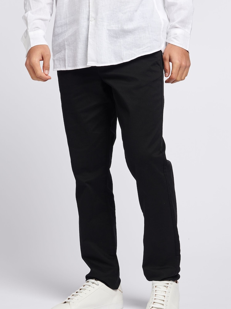 Jack Wills Black Cotton Twill Chinos - Image 1 of 4