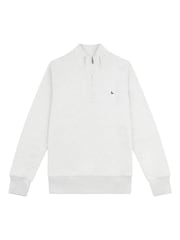 Jack Wills Grey Barchester 1/4 Zip 100% Cotton Sweatshirt - Image 5 of 6