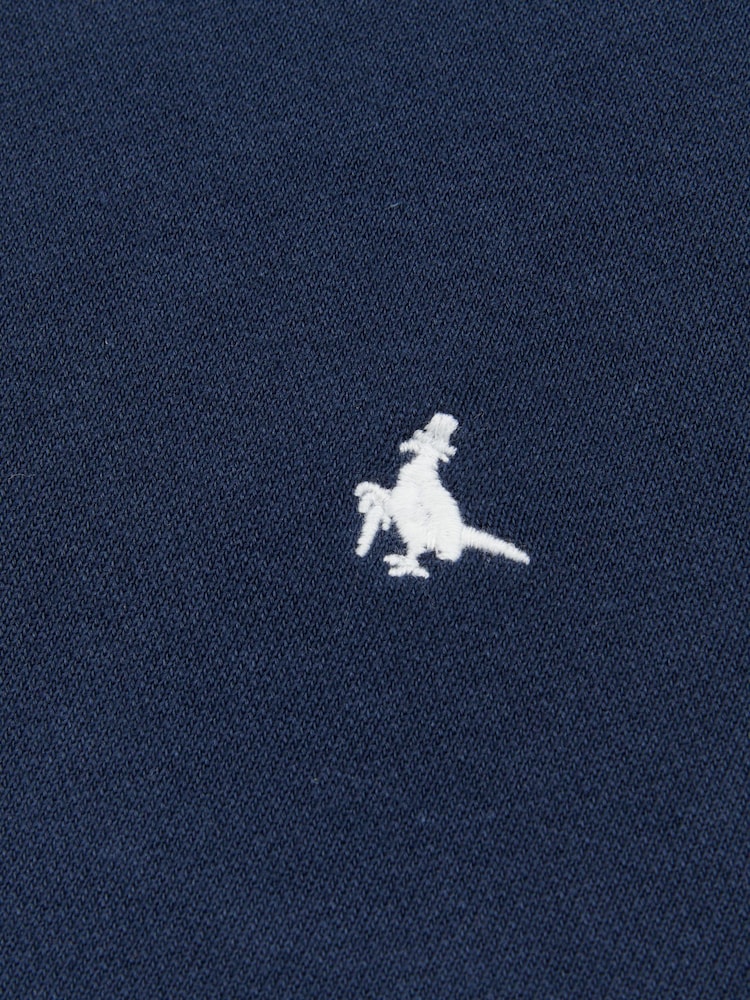 Jack Wills Blue Barchester 1/4 Zip 100% Cotton Sweatshirt - Image 5 of 5