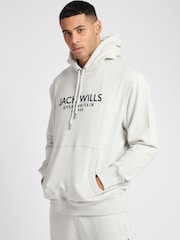 Jack Wills Grey 100% Cotton Batsford Hoodie - Image 1 of 6