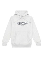 Jack Wills Grey 100% Cotton Batsford Hoodie - Image 5 of 6
