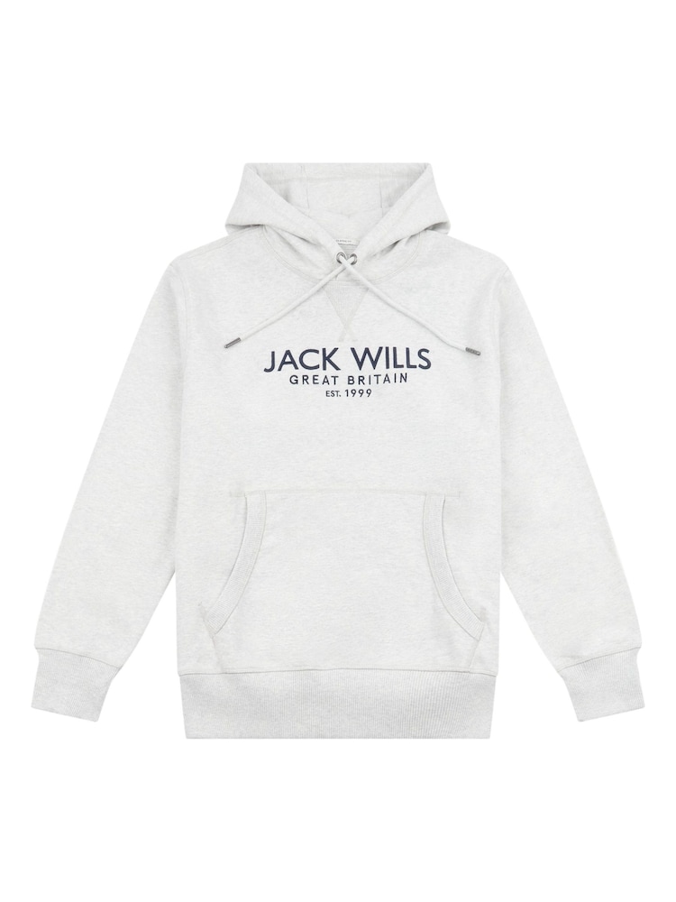 Jack Wills Grey 100% Cotton Batsford Hoodie - Image 5 of 5 Jack Wills Grey 100% Cotton Batsford Hoodie - Image 5 of 5