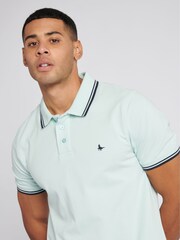 Jack Wills Light Blue 100% Cotton Edgewear Pique Polo Shirt - Image 4 of 6