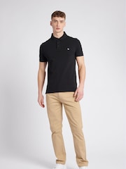 Jack Wills Black 100% Cotton Aldgrove Pique Polo Shirt - Image 3 of 6