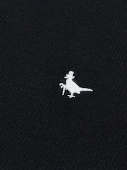 Jack Wills Black 100% Cotton Aldgrove Pique Polo Shirt - Image 6 of 6