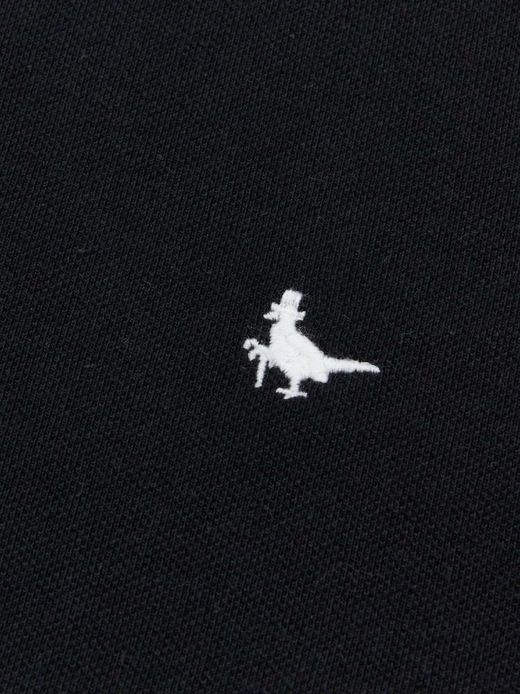 Jack Wills Black 100% Cotton Aldgrove Pique Polo Shirt - Image 6 of 6