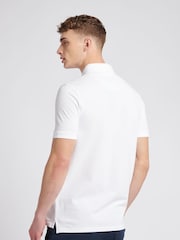 Jack Wills White 100% Cotton Aldgrove Pique Polo Shirt - Image 2 of 6