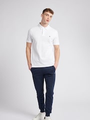 Jack Wills White 100% Cotton Aldgrove Pique Polo Shirt - Image 3 of 6