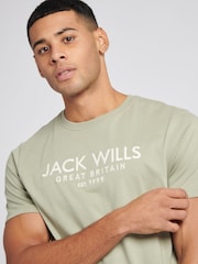 Jack Wills Green 100% Cotton Carnaby T-Shirt - Image 4 of 6