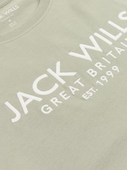 Jack Wills Green 100% Cotton Carnaby T-Shirt - Image 6 of 6