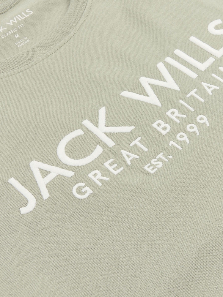 Jack Wills Green 100% Cotton Carnaby T-Shirt - Image 6 of 6