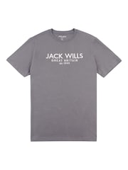 Jack Wills Dark Grey Carnaby 100% Cotton T-Shirt - Image 5 of 6