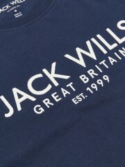 Jack Wills Dark Blue 100% Cotton Carnaby T-Shirt - Image 6 of 6