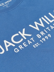 Jack Wills Blue 100% Cotton Carnaby T-Shirt - Image 6 of 6