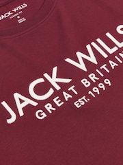 Jack Wills Red 100% Cotton Carnaby T-Shirt - Image 6 of 6