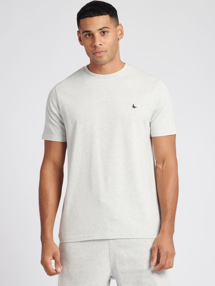Jack Wills Light Grey Sandford T-Shirt - Image 1 of 6