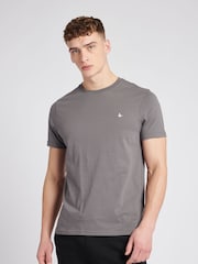 Jack Wills Dark Grey Sandford 100% Cotton T-Shirt - Image 1 of 6