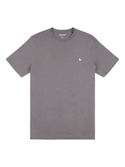 Jack Wills Dark Grey Sandford 100% Cotton T-Shirt - Image 5 of 6