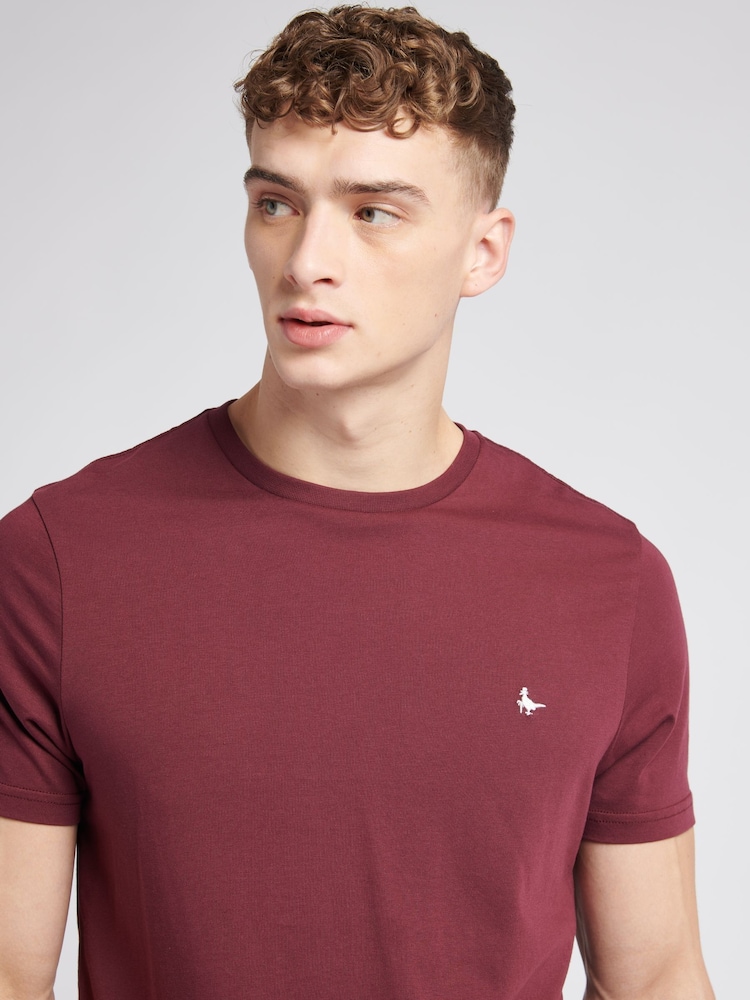 Jack Wills Red Sandford 100% Cotton T-Shirt - Image 1 of 3