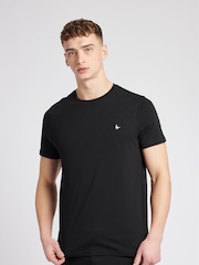 Jack Wills Black Sandford 100% Cotton T-Shirt - Image 1 of 6