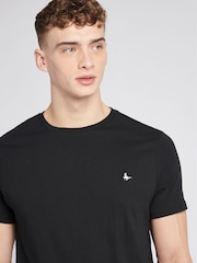 Jack Wills Black Sandford 100% Cotton T-Shirt - Image 4 of 6