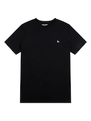 Jack Wills Black Sandford 100% Cotton T-Shirt - Image 5 of 6