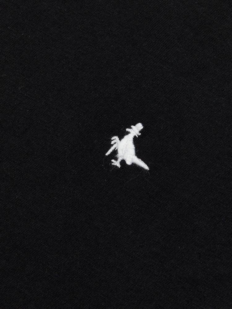 Jack Wills Black Sandford 100% Cotton T-Shirt - Image 6 of 6