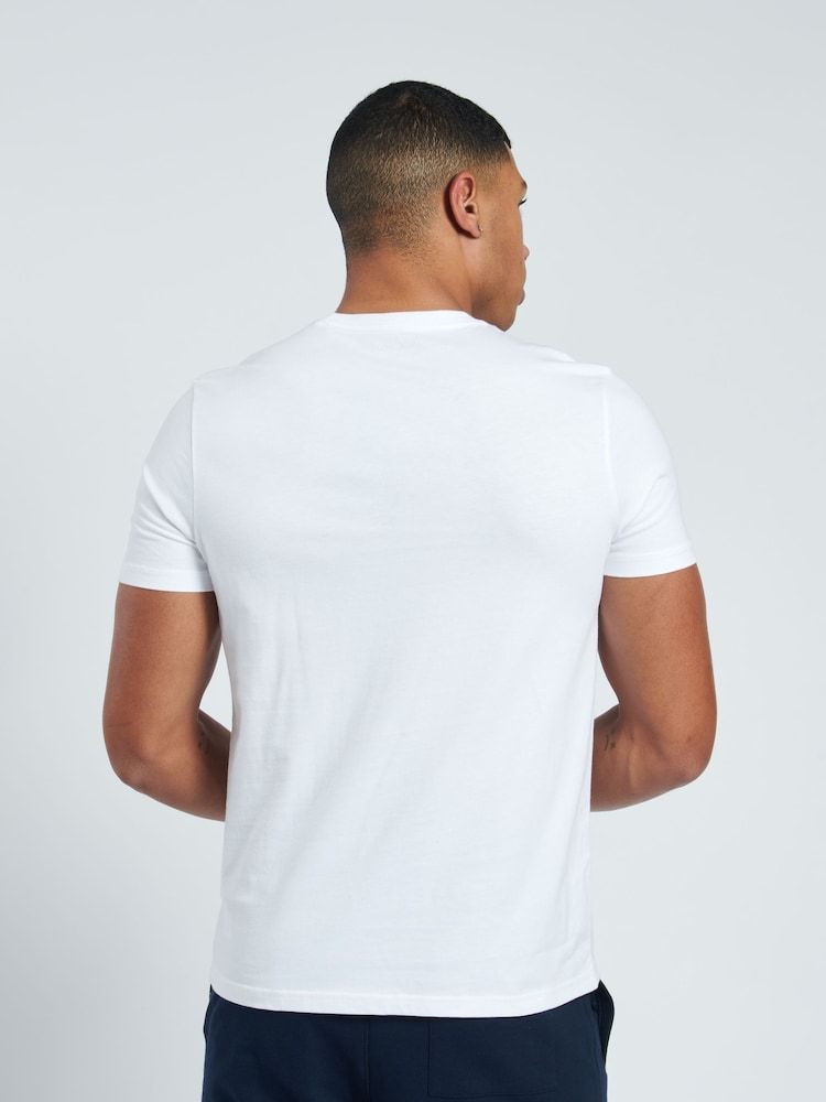 Jack Wills White Sandford 100% Cotton T-Shirt - Image 2 of 3