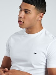 Jack Wills White Sandford 100% Cotton T-Shirt - Image 3 of 3