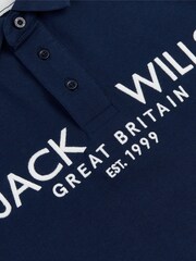أزرق - قميص بولو بيكيه مصنوع من خامة %100 قطن من Jack Wills - صورة 7 من 7